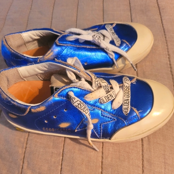 Kids Golden Goose  metallic effect shoes - Picture 1 of 9